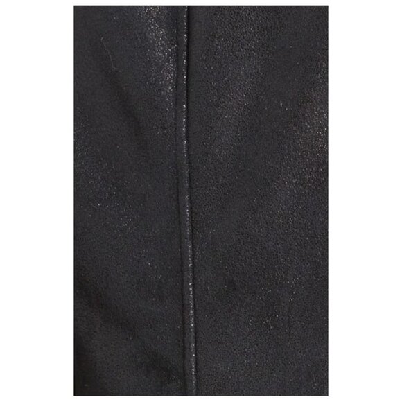 Marc New York Black Asymmetrical Faux Shearling Coat | Mob Wife Streetwear Glam - Picture 10 of 16